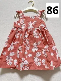 プチバトー　フラワーワンピース 86㎝