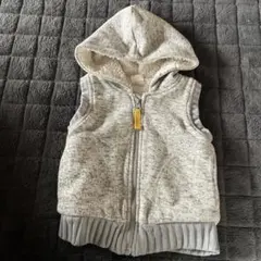 SIMPLE FREE フード付きベビーベスト 80cm