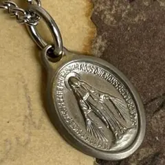 50s 60s フランス ヴィンテージ 不思議のメダイ 聖母マリア ネックレス