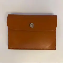 SHIPS レザー　名刺入れ　カードケース　小銭入れ　キャメル　ブラウン