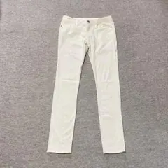 GU ホワイト スキニーパンツ　白 61cm