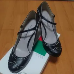 Ginza Kanamori ブラック ハイヒール 23cm　Dワイズ