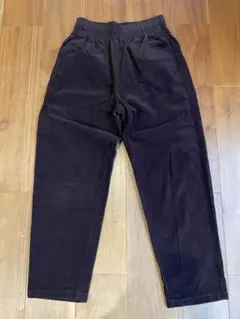 GU イージーパンツ S コーデュロイ　ダークブラウン