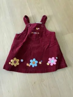 ミキハウス花柄刺繍 スカート