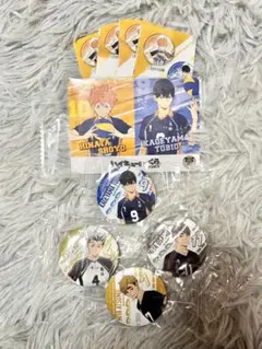 ハイキュー　くら寿司　まとめ売り　缶バッチ　カード　烏野　梟谷　稲荷崎