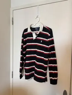 【美品】【POLO RALPH LAUREN】 ラガーシャツ L ボーダーのサムネイル