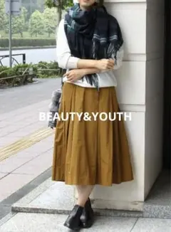 BEAUTY&YOUTH UNITED ARROWS グログランタックスカート