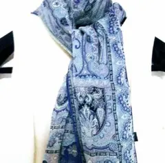 美品 ETRO エトロ ストール 大判 水色 シフォン 美品 ETRO エトロ ストール 大判 水色 シフォン 楽天市場