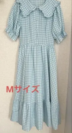 しまむら　青木美沙子　ギンガムチェックワンピースのサムネイル