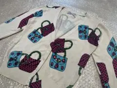 綺麗めデザイン長袖カーディガンS 一点もの感あり