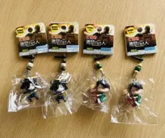 進撃の巨人 ご当地リヴァイストラップ4個セット