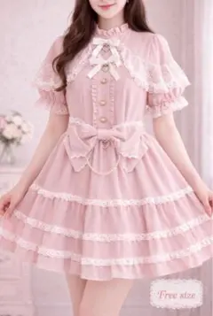 【量産姫】MARSプリメロ レースフリルワンピ ピンク