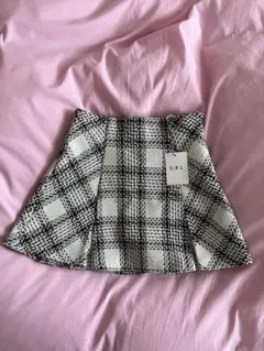 GRL グレイル　白黒チェック ミニスカート M 新品タグ付