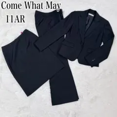 Come What May スーツ3点セット 11AR ブラックストライプ