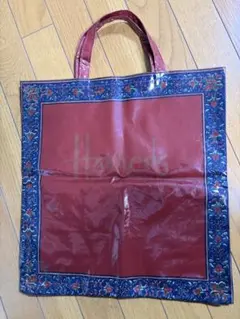 Harrods トートバッグ PVC加工 レッド系のサムネイル