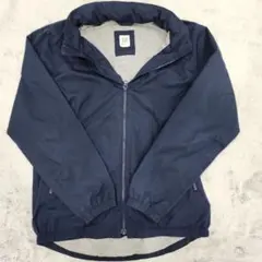 【GAP　KIDS】 160cm ネイビー ジップアップ ジャケット フード付