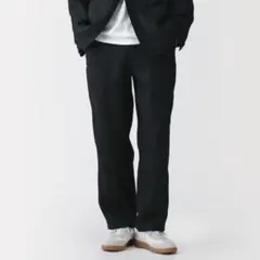 【無印良品】紳士 リネン洗いざらしテーパードパンツのサムネイル