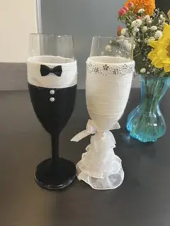 【12/21最終値下げ】ウェディング シャンパングラスセット