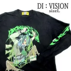 MY0608■DI：VISION■ディビジョン ロンT キャラ　イラスト　L