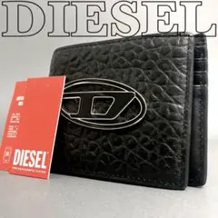 未使用級✨　DIESEL　NEELA/NILA　二つ折り財布　シボ　オーバルD
