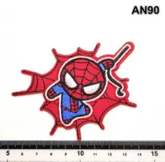AN90 スパイダーマン　マーベル　アイロン刺繍ワッペン　パッチ