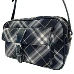 BURBERRY BLUE LABEL ショルダーバッグ ノバチェック ブラック