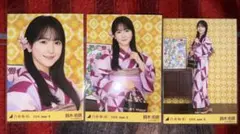 乃木坂46 生写真 浴衣 2026 鈴木佑捺 3種コンプ - メルカリ