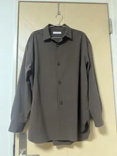 色違い有 SENSE OF PLACE ブラウン長袖シャツ Mサイズ