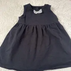 べべ　黒のノースリーブワンピース 80サイズ
