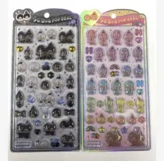 【正規品】 うるちゅるポップシール　モンチッチ　モノクロ　レインボー