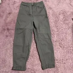 H&M グレー ハイウエストデニムパンツ EUR34