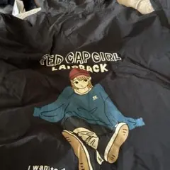 RED CAP GIRL カジュアルパーカー ブラック