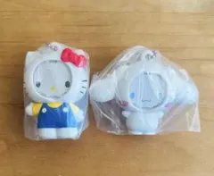 サンリオ　フォトフレームマスコット　キティ　シナモロール ガチャ　匿名配送