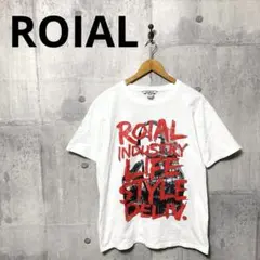 ROIAL ロイアル メンズ プリントT Tシャツ L ホワイトのサムネイル