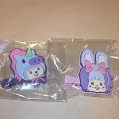 モンチッチフレンズしなこコラボラバー前髪クリップ　2個セット