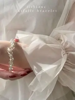 d99 再入荷　crystal×metal bangle