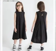 branshes ノースリーブワンピース ブラック　80センチのサムネイル