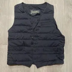 Herno ネイビー ダウンベスト珍しい54サイズ