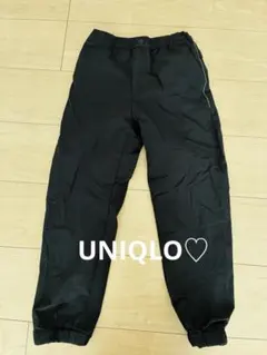 UNIQLO♡ ウォームイージーパンツ　暖パン♡ブラック　長ズボン　130