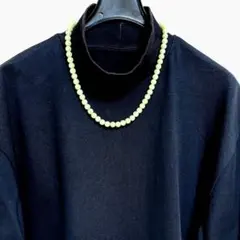 リボン付きパール調ネックレス