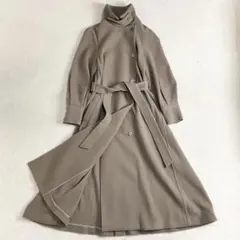 アメリヴィンテージ POOFY FLARE LONG COAT ブラウン　S 大人気のPOOFY FLARE LONG COATが緊急再販売決定♡ | 黒石奈央子