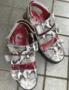 YOSUKE U.S.A 本革厚底サンダル　22.5cm ヨースケ