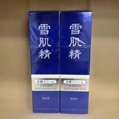 1574雪肌精 ホワイト クリーム ウォッシュ 130g 洗顔料✖️2のサムネイル