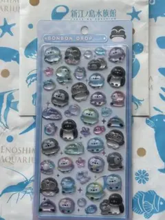 【水族館限定】　ボンボンドロップシール ペンギン