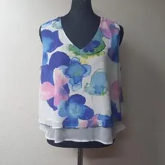 256　レディーストップス　チュール　BLUE STRIVE