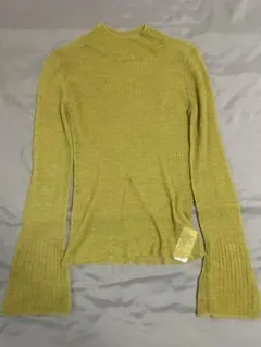 LILY BROWN リブニット 長袖 イエロー
