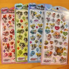パワーパフガールズ うるちゅるポップシール 4枚セット
