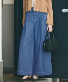 タグ付き未使用 coca コカ タックワイドデニムパンツ S