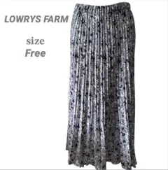 LOWRYS FARM ローリーズファーム 花柄ロングプリーツスカート Free