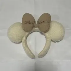 モコモコ ミニーちゃん カチューシャ アイボリー